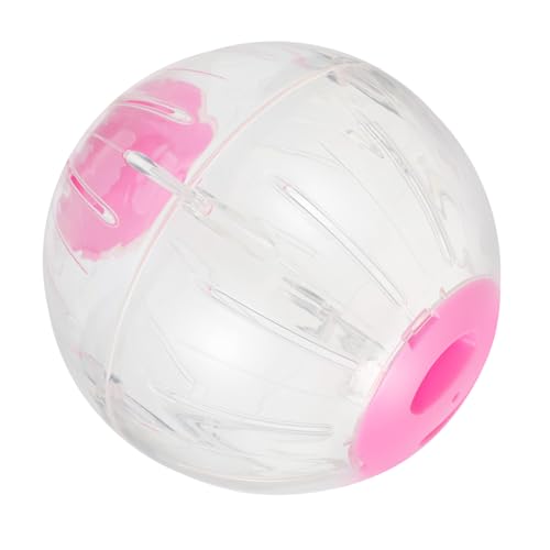 Beavorty 3st Hamster Laufball Laufräder Für Kleintiere Mini Laufband Spielzeug Für Kleine Tiere Zubehör Für Kleintierkäfige Hamsterspur Rosa Laufender Ball Plastik Haustier von Beavorty