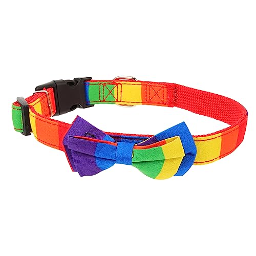 Beavorty 3St Haustierhalsband Katzenfliege Regenbogenhalsband für Hunde verstellbares Halsband für Hund Cartoon-Hundehalsband Karikatur Krawatte Zubehör schmücken Stoff von Beavorty