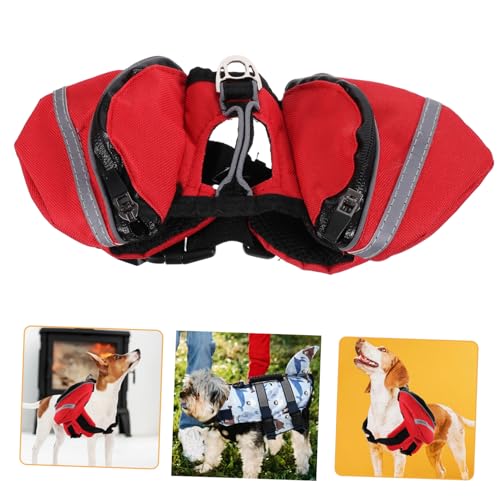 Beavorty 3st Großer Hund Wander-tagesrucksäcke Kleines Hundegeschirr Hund Satteltasche Haustiergeschirr Für Mittelgroße Hunde Hundegeschirr Wandern Hundegeschirre Tasche Aus Reisen Rucksack von Beavorty