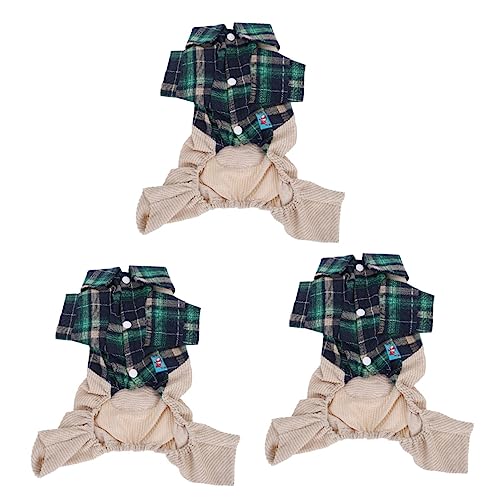 Beavorty 3St Jeanskleid Mädchenkleidung Mädchenkleider Kleiner Hundepullover Pentagramm-Kleidung für Haustiere Hund Kleid Tuch der Hund Jacke mit Hut Combo-Platte Jeansjacke Hundekleidung von Beavorty