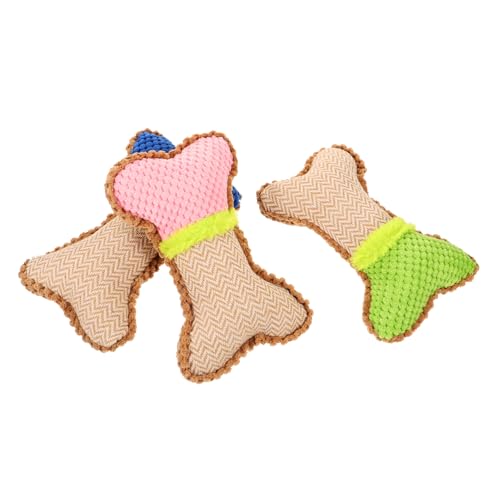 Beavorty 3St Weihnachts-Plüschtier mit Hundegeräusch Interactive Dog Toys hundewelpen Spielzeug entzückendes spielt Bälle bequemes Trainingsspielzeug kauen für welpen von Beavorty