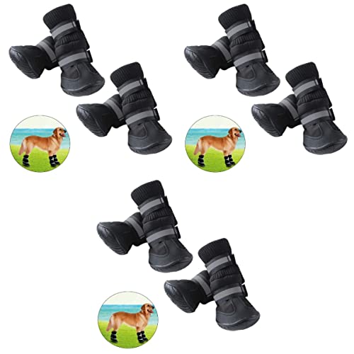 Beavorty 3st Hundeschuhe Stiefel Für Hunde Schuhe Für Hunde Hundestiefel Haustierschuhe Mittlere Bis Große Hunde von Beavorty