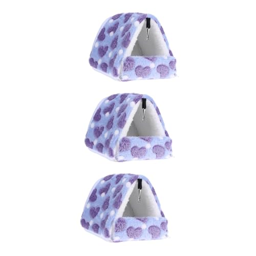 Beavorty 3 Stücke Hamster Warme Bett Tier Bett Haustier Bett Weiche Baumwolle Nest 21x20cm Für Couch von Beavorty