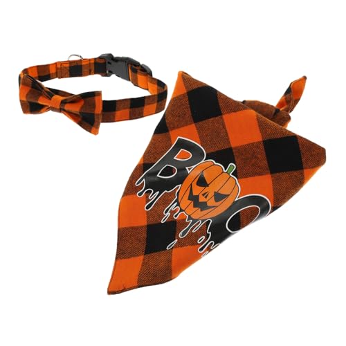 Beavorty 4 Sets Halloween Hundekleidung Hundeschal Halsband Hals Zartes Hundehalstuch Tragbarer Hundeschal Party Hundehalsband Welpenbedarf von Beavorty