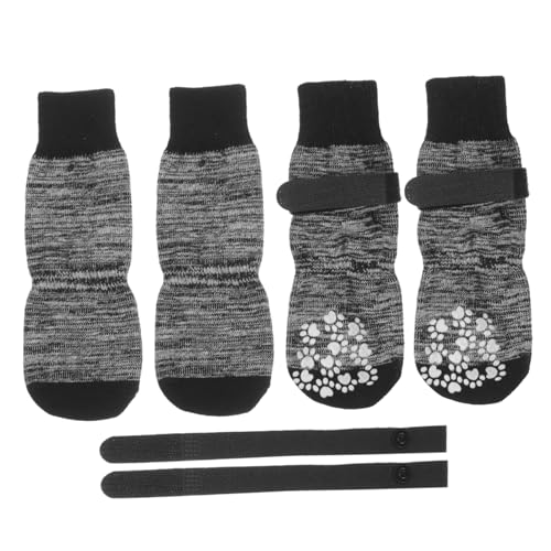 Beavorty Süße Hundesocken 4er-Pack Unisex-haustiersocken Aus Weichem Baumwollmaterial Ohne Sohlen Waschbar für Wärme von Beavorty