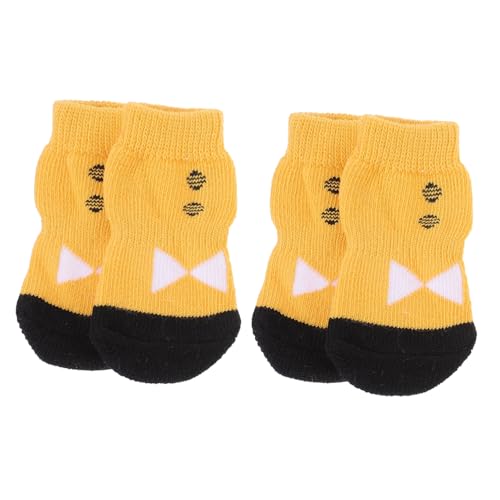 Beavorty 4 Stück Sockenschuhe Haustier Socken -Hund Hundeschuhe von Beavorty