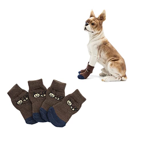 Beavorty 4 Stück Sockenschuhe Hundesocken Tier Die Katze von Beavorty