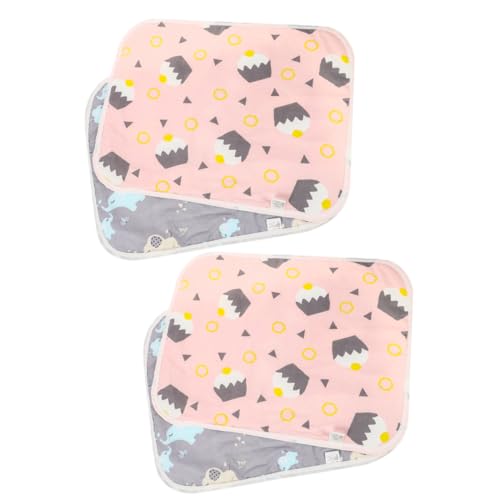 Beavorty 4pcs Meerschweinchenkäfig Liner Wiederverwendbare Waschbare Hamster Haustier Trainingsmatten Bequeme Windel Pee Pads Zufälligen Stil von Beavorty