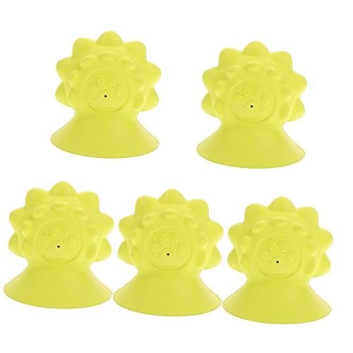 Beavorty 5St Hundespielzeug Zahnreinigungsspielzeug für Hunde Fruchtspielzeug Spielzeuge Welpe lustiges Kauspielzeug Haustier lustiges Spielzeug kauen Saugnapf der Hund Hündchen Gummi von Beavorty