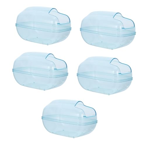 Beavorty 5st Hamster Toilette Rattenbadewanne Sauna-wc-badewanne Rennmaus-badewanne Aus Kunststoff Hamster-Toilette Badschale Für Hamster Hamsterwaschraum Hamsterbad Zubehör Plastik Acryl von Beavorty