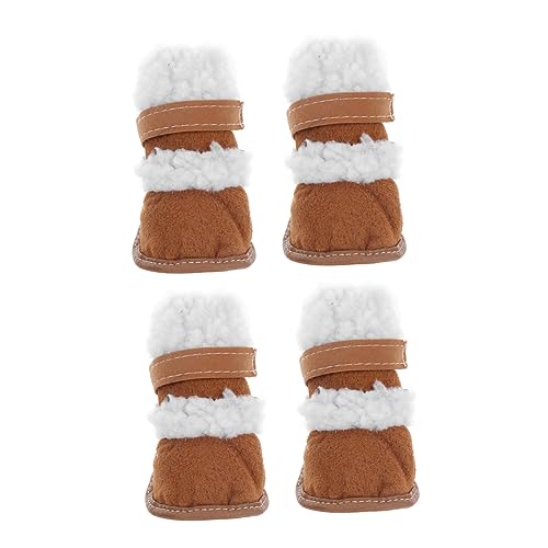 Beavorty 6 Paare Schneestiefel für Haustiere hundeschuhe Dog Shoes Hundestiefel Winterstiefel für Hunde Handschuhe alleiniger Beschützer verdicken mittlerer Chihuahua Hündchen von Beavorty