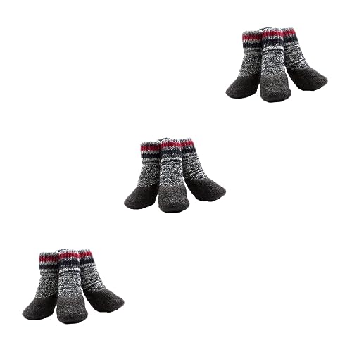 Beavorty 6 Paare pet paw Paws pfotenschutz mit Hundegriff Hundesocken für kleine mittelgroße sockenschuhe alleiniger Beschützer Haustier Zubehör von Beavorty