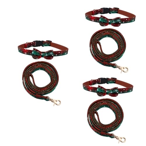 Beavorty 6 STK Haustierhalsband Welpen Haustier Krawatten Haustiere Leine Haustier Halskette Hundehalsband einstellbar Gürtel Seil Haut von Beavorty