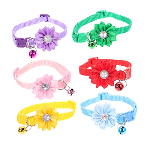 Beavorty 6st Blumenhalsband Für Haustiere Schal Hündchen Katze Kopfschmuck Pp von Beavorty