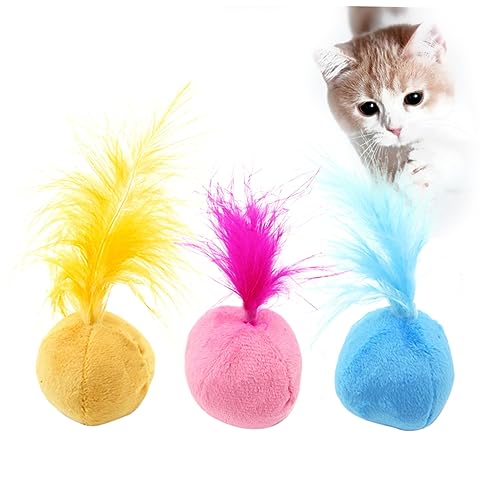 Beavorty 6 Pcs Katzenminze Plüschspielzeug Für Katzen Haustierspielzeug Kätzchen Kauspielzeug Natürlicher Minzduft Zufällige Farbe von Beavorty