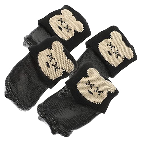 Beavorty 8 STK Haustier-Baumwollschuhe Winterschuhe für Hunde Schuhe für hundepfoten Bootsschuhe für Hunde Welpenschuhe Bequeme Hundeschuhe atmungsaktive Haustierschuhe Bichon Zubehör von Beavorty