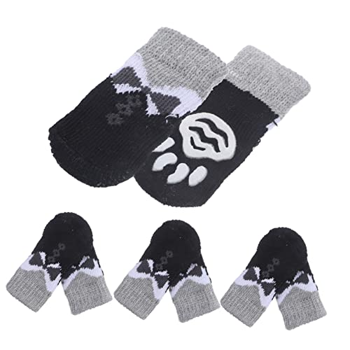 Beavorty Hundeschuhe 8 STK Haustier Socken Outdoor-hundesocken Pfotenschützer Für Haustiere Nicht Booties Für Hunde Welpenstiefel Herbst Und Winter Thermische Socken Polyester von Beavorty