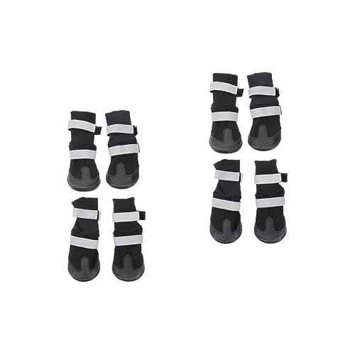 Beavorty 8 Hundeschuhe Haustier Winterschuhe Hunderegenstiefel Für Kleine Hundestiefel & Pfotenschützer Am Besten Kleiner Schneestiefel Hündchen Sportsocken von Beavorty