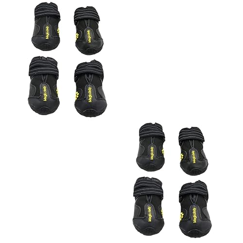 Beavorty 8 STK Hundeschuhe für große Hunde Husky-Hundeschuhe Deutsche Schäferhundstiefel Schwarze Schuhe Samojedenstiefel Hund warme Stiefel Haustier-Hundeschuhe wasserdicht Haustier Hund von Beavorty