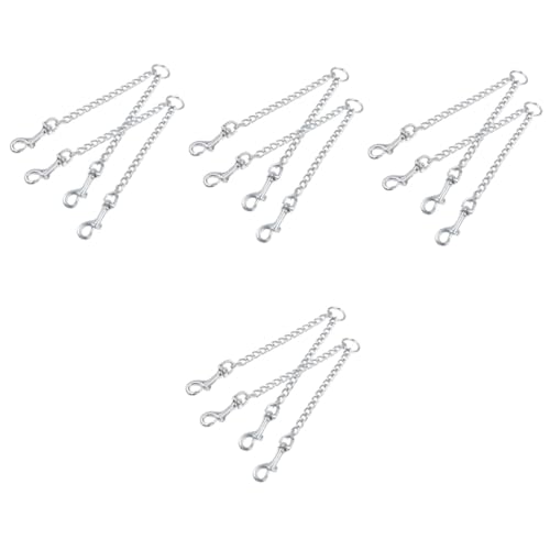 Beavorty 4sets Kragen Backup Für Hunde Metall Hund Kragen Clip Schnalle Kit 2 Stücke * 4 von Beavorty