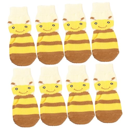 Beavorty 8 STK Anti-Strick-Hundepfotenschutz warme Socken für Haustier Haustiersocken sockenschuhe wintersocken für Haustiere Haustier gestrickte Socken drinnen thermische Socken Stiefel von Beavorty