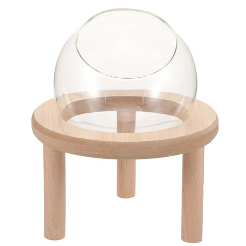 Beavorty Kasten Sandbadbehälter für Hamster kleine Behälter Kleines Hamsterbad Hamstersand Badewanne Hamster-Accessoire Hamster Badesand Haustier Chinchilla Spielzeuge Badebox Glas Holz von Beavorty