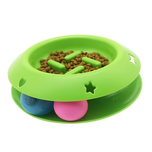 Beavorty Katzenschüssel Jagen Katzenspielzeug Slow Feed Bowl Katzennapf Kein Verschütten Spaß Füttern Tiernahrung Schüssel Spaß Feeder Hundenapf Katzenfutterball Die Katze Slow-Food-Bowl von Beavorty