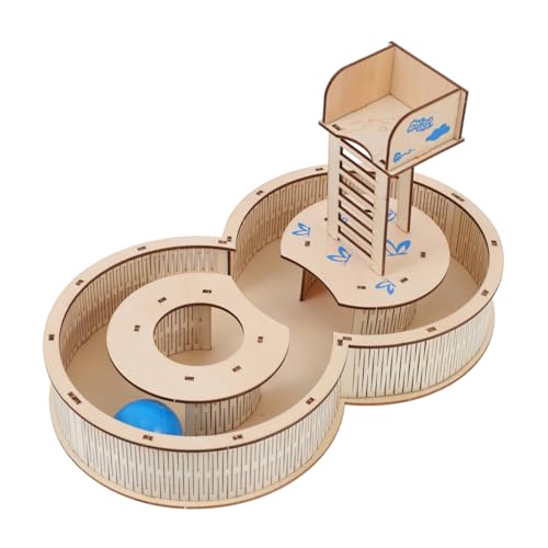 Beavorty Hamster Labyrinth Hamster Holzhaus Holziges Spielzeug Kleines Haustier-Labyrinth Hamster Spielt Spielzeug Igel Spielzeug Haustier-trainingsspielzeug Käfig Abnehmen Hölzern von Beavorty