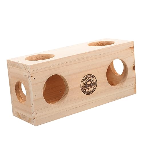 Beavorty Hamster Tunnel Holz Tier Spielzeug Pet Shelter für Guinea Pig Kanal Pet Tunnel Hause von Beavorty