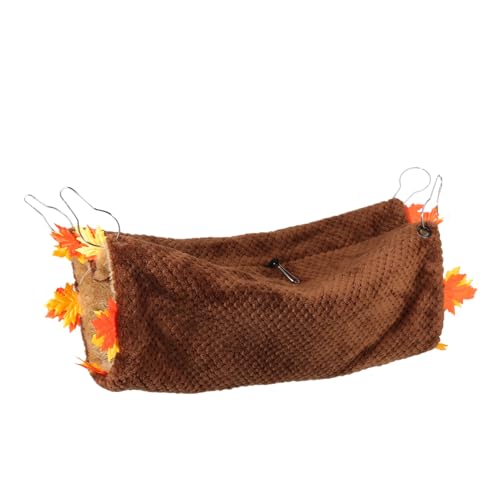 Beavorty Warmer Tunnel Für Hamster Weicher Samt Chinchilla-Tunnel Hängematte Haustierspielzeug Meerschweinchen Kleiner Haustiertunnel 40 X 15 cm von Beavorty