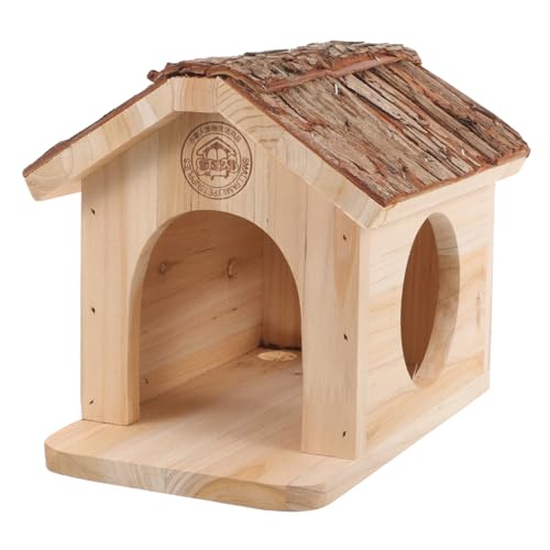 Beavorty Hamsterhütte Hamsterversteck Aus Holz Angebot An Hamsterkäfigen Hamsterholztunnel Käfig Hamsterhaus Entzückendes Rattenhaus Hasenhaus Aus Holz Hölzern Spielzeuge Hängend von Beavorty