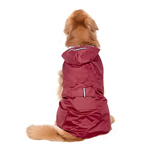 Beavorty Regenjacke für Haustiere Aus Outdoor-Material Reflektierende Regenmantelhaube für Hunde von Beavorty