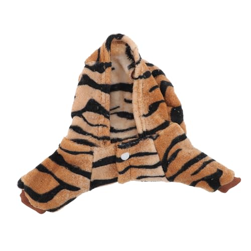 Beavorty Hundeparty-geburtstagssuites Haustier-welpen-Kapuzenpullover Halloween-Haustier-hundekleid Tiger-kostüm Mantel Größe L von Beavorty