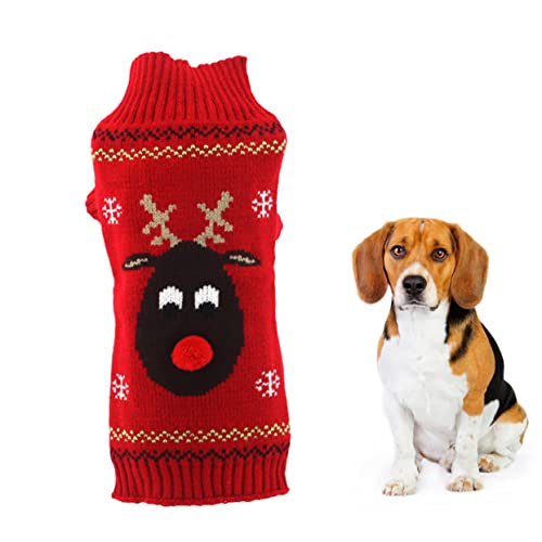 Beavorty Hundepullover Weihnachtspullover Haustier-weihnachtskleidung Warmer Haustierpullover Größe XXS-XXL von Beavorty