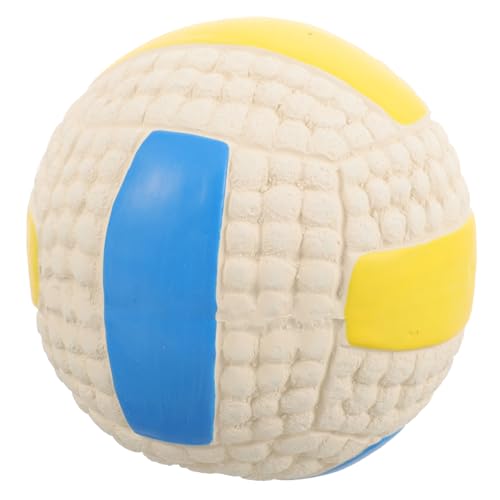 Beavorty Hundespielzeugball Quietschender Hundeball Hundezahnbürstenspielzeug Welpenspielzeug Hunde Quietschender Ball Hundespielzeug Kleine Hunde Haustierzubehör Golden Retriever Gummi von Beavorty