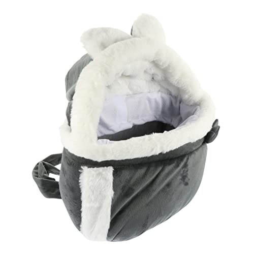 Beavorty Katzenrucksack Plüsch Haustierbett Kätzchenbett Katzenzeltbett Warmer Haustierrucksack Katze ausgehende Tasche Tuch Tragetasche Ausflugszubehör Katzentasche Reisen Katzennest Stoff von Beavorty