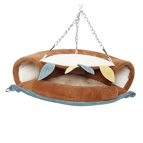 Beavorty Hängende Nesthängematte Hängendes Nest Frettchen Hängematte Kleines Haustier Hängematte Für Hamster Haustierhamster Halloween-Aquarium- Hamsterhaus Hamsterkäfig Warm Halten von Beavorty