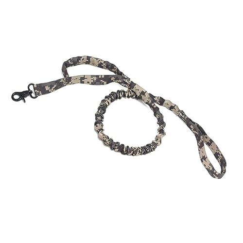 Beavorty Camouflage Hundeleine Nylon No-Pull Für Große Hunde Elastischer Trainingspuffer von Beavorty