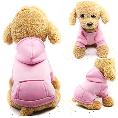 Beavorty Zubehör für Haustiermäntel Pyjama für Welpen Welpenkleidung Welpen-Outfits rosa Kostü Kleider Kinderpyjamas Haustierkleidung Warmes Kostü für Hund Hündchen Mantel Haustier-Outfit von Beavorty