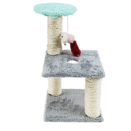 BebeXi katzenbaum Holz Kratzbaum, 37 cm großer Spielturm für Hauskatzen, Katzenzucht, Katzenmöbel(Color:1,Size:) von BebeXi