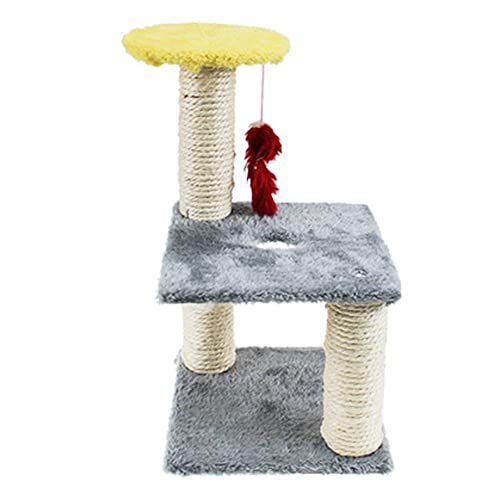 BebeXi katzenbaum Holz Kratzbaum, 37 cm großer Spielturm für Hauskatzen, Katzenzucht, Katzenmöbel(Color:2,Size:) von BebeXi