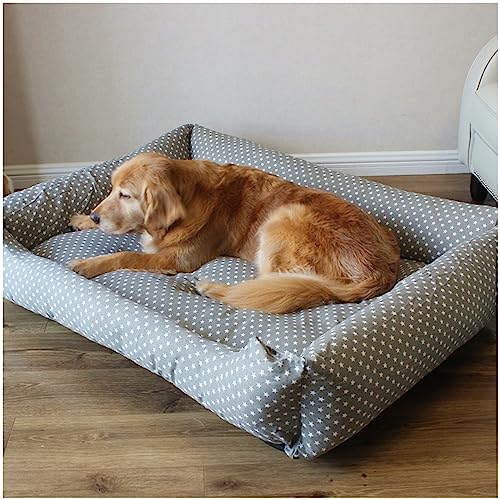 HYQHYX hundebett rund Menschliches Hundebett für Sie und Ihr Haustier, 130 cm x 100 cm x 50 cm, waschbarer synthetischer Stoff zum Schlafen und orthopädisches Hundebett(Color:1,Size:) von BebeXi