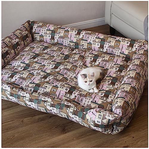 HYQHYX hundebett rund Menschliches Hundebett für Sie und Ihr Haustier, 130 cm x 100 cm x 50 cm, waschbarer synthetischer Stoff zum Schlafen und orthopädisches Hundebett(Color:2,Size:) von BebeXi