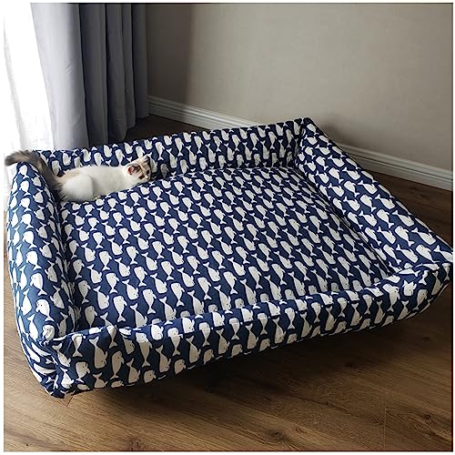 HYQHYX hundebett rund Menschliches Hundebett zum Nickerchen und orthopädisches Hundebett, 130 cm x 100 cm x 50 cm für Sie und Ihr Haustier, waschbarer synthetischer Stoff(Color:3,Size:) von BebeXi