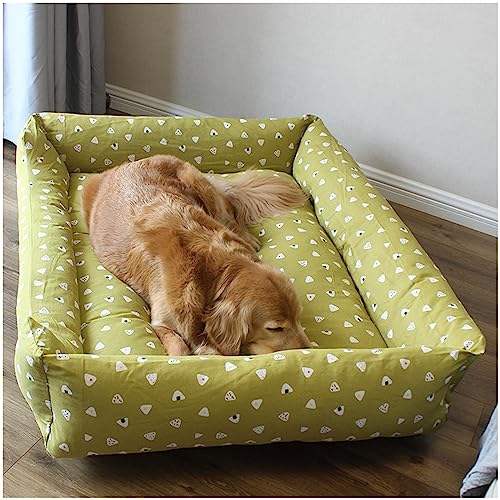 HYQHYX hundebett rund Menschliches Hundebett zum Nickerchen und orthopädisches Hundebett, waschbarer synthetischer Stoff, 130 cm x 100 cm x 50 cm für Sie und Ihr Haustier(Color:5,Size:) von BebeXi