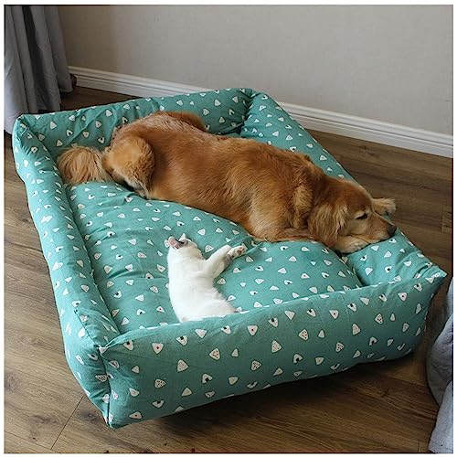 HYQHYX hundebett rund Waschbares menschliches Hundebett, synthetischer Stoff, 130 cm x 100 cm x 50 cm, geeignet für Sie und Ihr Haustier(Color:1,Size:) von BebeXi