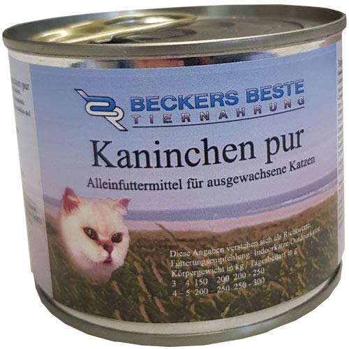 Nassfutter für Katzen (Kaninchen, 18x 400g) von Beckers Beste Tiernahrung