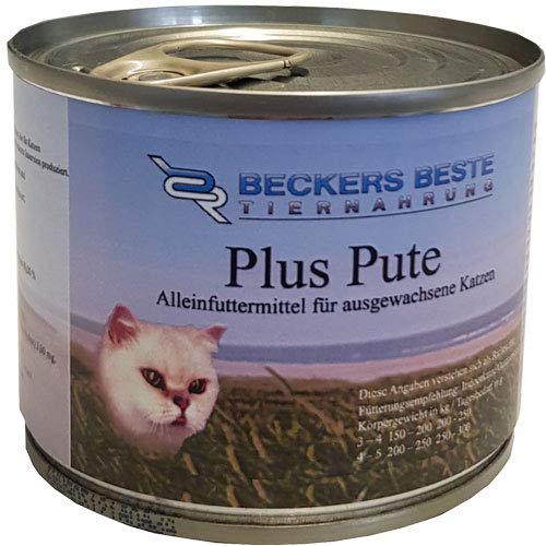 Nassfutter für Katzen (Plus Pute, 18x 400g) von Beckers Beste Tiernahrung