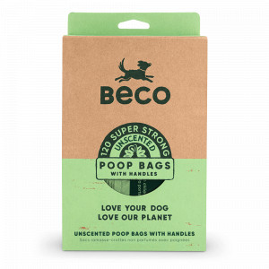 Beco Bags Kotbeutel für Hunde mit Griffen - 120 Stk. 3 Packungen von Beco