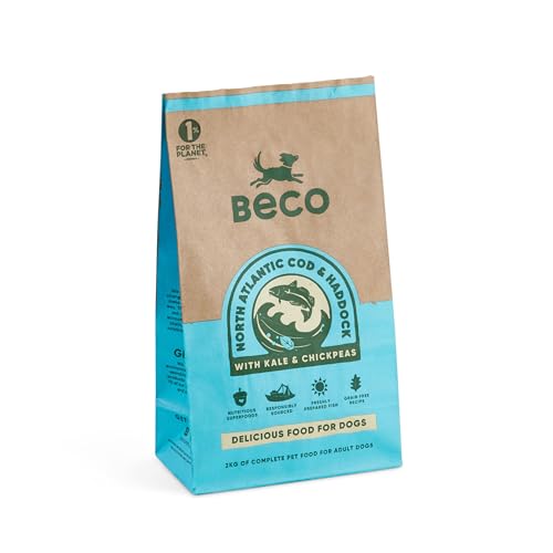 Beco Dorsch & Schaddock mit Grünkohl und Kichererbsen, 2 kg, natürliches & getreidefreies komplettes Trockenfutter für Hunde von Beco